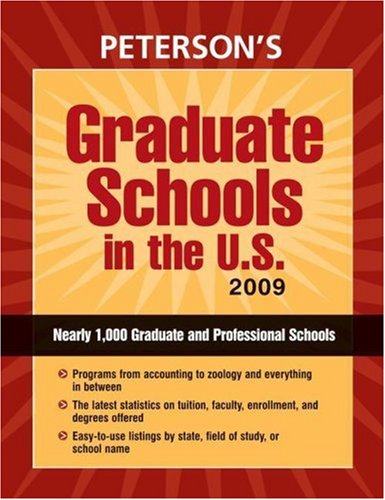 9780768925999: Graduate Schools in the U.S. 2009 (PETERSON'S GRADUATE SCHOOLS IN THE US)