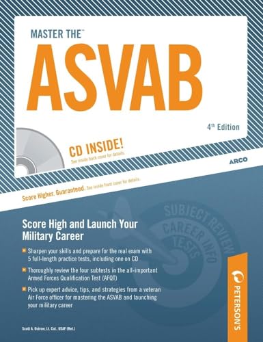 Imagen de archivo de Master the ASVAB: CD Inside; Score High and Launch Your Military Career [With CDROM] a la venta por ThriftBooks-Dallas