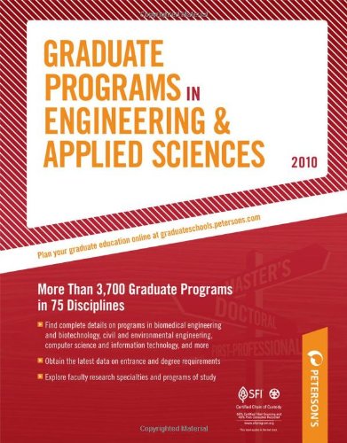 9780768927122: Graduate Programs In Engineering & Applied Sciences - 2010: More Than 3,700 Graduate Programs in 75 Disciplines