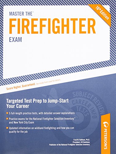 Imagen de archivo de Master the Firefighter Exam : Targeting Test Prep to Jump-Start Your Career a la venta por Better World Books