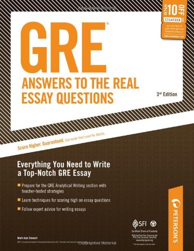 Beispielbild fr GRE: Answers to the Real Essay Questions: Everything You Need to Write a Top-Notch GRE Essay zum Verkauf von medimops