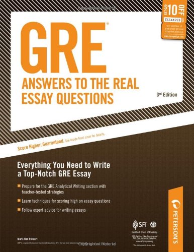 Stock image for GRE Answers to the Real Essay Questions (Peterson's GRE Answers to the Real Essay Questions) for sale by SecondSale