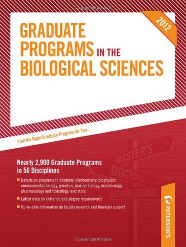 Beispielbild fr Graduate Programs in the Biological Sciences 2012 (Grad 3) zum Verkauf von Better World Books