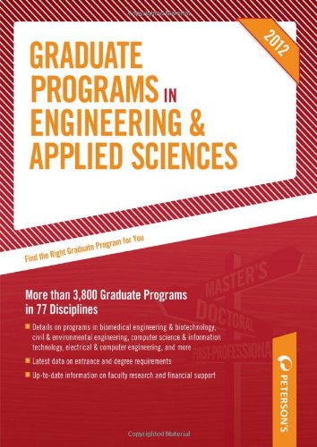 Stock image for Graduate Programs in Engineering and Applied Sciences 2012 (Grad 5) for sale by Better World Books