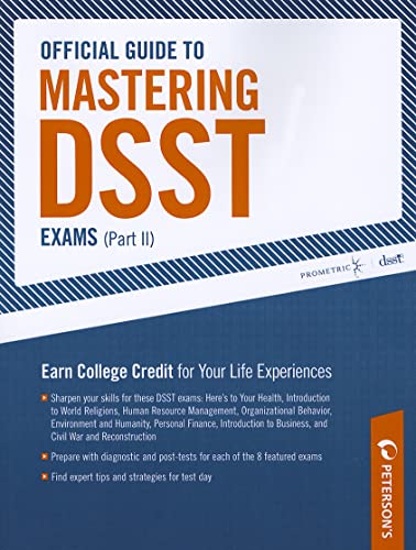 Stock image for Official Guide to Mastering DSST Exams (vol II) for sale by Better World Books