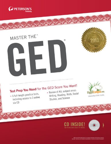 Stock image for Master the GED 2013 (w/CD) for sale by Better World Books
