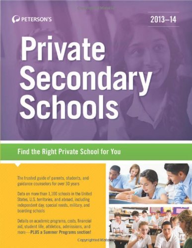 Stock image for Private Secondary Schools 2013-14 for sale by Better World Books