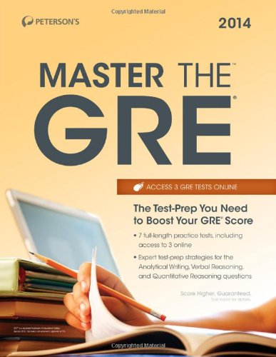 Stock image for PETERSONS 2014 MASTER THE GRE for sale by Wonder Book