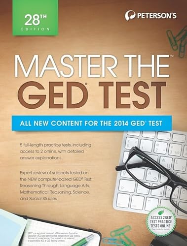 Stock image for Master the GED Test : All New Content for the 2014 GED Test for sale by Better World Books: West