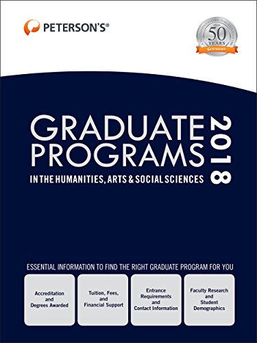 Beispielbild fr Graduate Programs in the Humanities, Arts and Social Sciences 2018 zum Verkauf von Better World Books