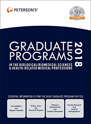 Imagen de archivo de Graduate Programs in the Biological/Biomedical Sciences and Health-Related Medical Professions 2018 a la venta por Better World Books