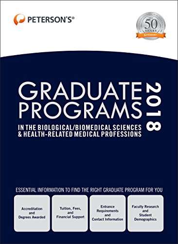 Stock image for Graduate Programs in the Biological/Biomedical Sciences and Health-Related Medical Professions 2018 for sale by Better World Books
