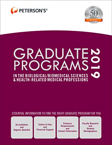 Stock image for Graduate Programs in the Biological/Biomedical Sciences and Health-Related Medical Professions 2019 (Grad 3) for sale by Better World Books