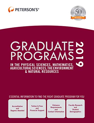 Stock image for Graduate Programs in the Physical Sciences, Mathematics, Agricultural Sciences, the Environment and Natural Resources 2019 (Grad 4) for sale by Better World Books