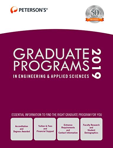 Imagen de archivo de Graduate Programs in Engineering and Applied Sciences 2019 (Grad 5) a la venta por Better World Books