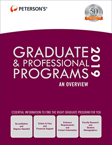 Stock image for Graduate and Professional Programs: an Overview 2019 (Grad 1) for sale by Better World Books