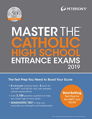 9780768942378: Peterson's Master the Catholic High School Entrance Exams 2019