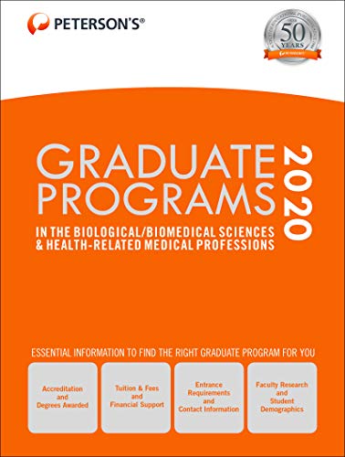 Beispielbild fr Graduate Programs in the Biological/Biomedical Sciences and Health-Related Medical Professions 2020 zum Verkauf von Better World Books