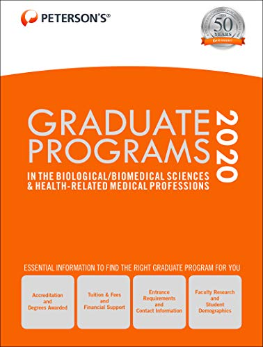 Stock image for Graduate Programs in the Biological/Biomedical Sciences and Health-Related Medical Professions 2020 for sale by Better World Books