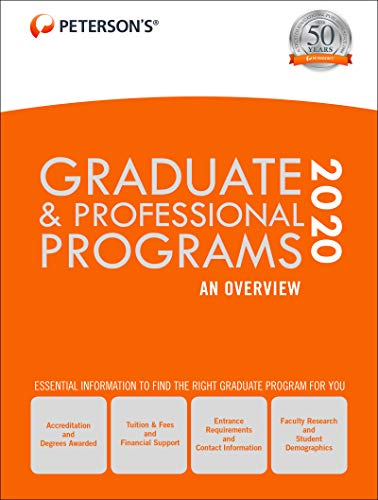 Stock image for Graduate and Professional Programs: an Overview 2020 for sale by Better World Books