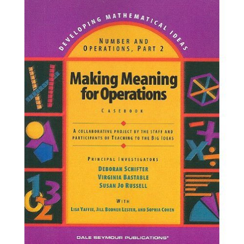 Beispielbild fr Making Meaning for Operations, Part 2, Casebook zum Verkauf von SecondSale