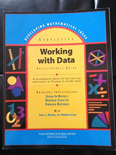 Stock image for Working With Data Facilitator's Guide (Developing Mathematical Ideas, Statistics) for sale by Half Price Books Inc.