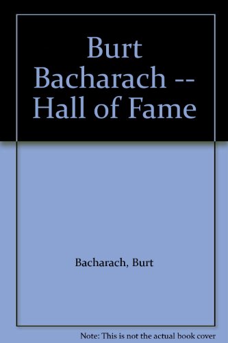 Burt Bacharach -- Hall of Fame (Hall of Fame Series) (9780769202105) by [???]