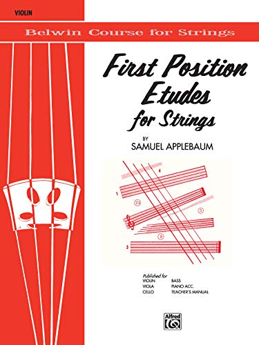 Imagen de archivo de First Position Etudes for Strings: Violin (Belwin Course for Strings) a la venta por HPB Inc.