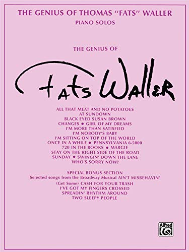 Stock image for The Genius of Thomas "Fats" Waller: Piano Arrangements for sale by SecondSale