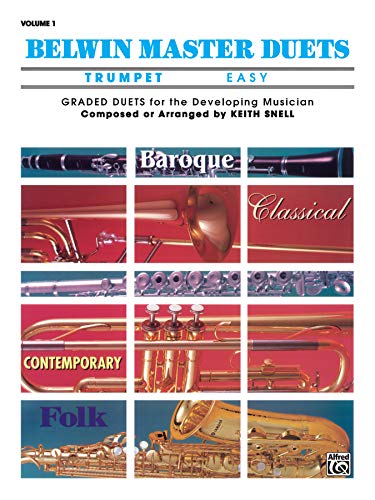 Imagen de archivo de Belwin Master Duets (Trumpet), Vol 1: Easy a la venta por Front Cover Books