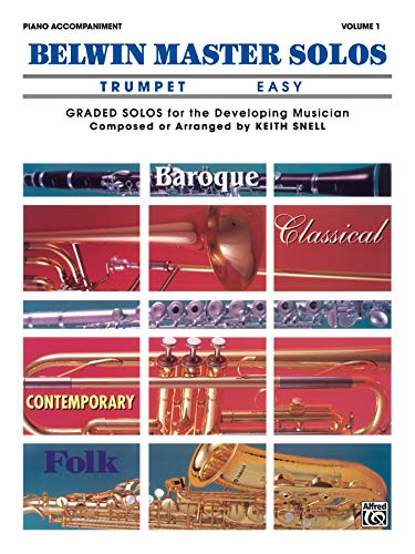 9780769221878: Belwin Master Solos (Trumpet), Vol 1: Easy Piano Acc. (Belwin Master Solos, Vol 1)