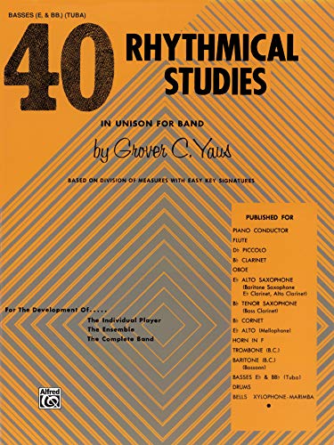 9780769225753: 40 Rhythmical Studies: Band Supplement