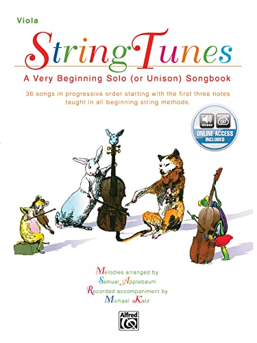 9780769230009: String Tunes: A Very Beginning Solo Songbook: Viola, Book & CD