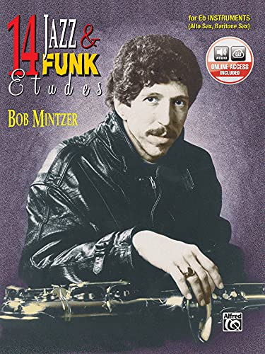 Stock image for 14 Jazz & Funk Etudes: E-Flat Instrument (Alto Sax, Baritone Sax) (Book & Online Audio) for sale by Magers and Quinn Booksellers