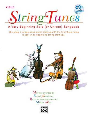 Stock image for StringTunes -- a Very Beginning Solo (or Unison) Songbook : Violin, Book and Online Audio for sale by Better World Books