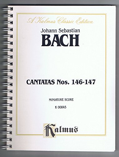 Cantatas No. 146-147: German Language Edition, Miniature Score (Kalmus Edition) (German Edition) (9780769235707) by [???]