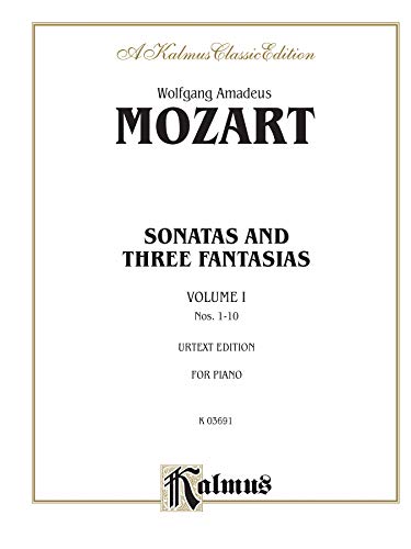 9780769240671: Sonatas and Three Fantasias, Vol 1: Nos.1-10 (Kalmus Edition, Vol 1)