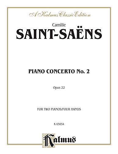 Beispielbild fr Saint Saens / Piano Concerto #2 (Advanced Piano Duet) (Kalmus Edition) zum Verkauf von Magers and Quinn Booksellers