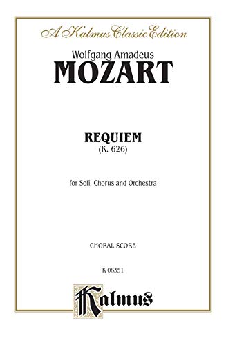 Stock image for Requiem K. 626: For Soli, Chorus and Orchestra (Latin Edition) for sale by books4u31