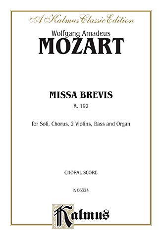 Missa Brevis K. 192 Choral Score