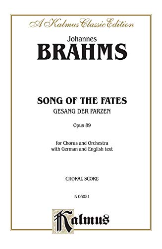 9780769245645: Song of the Fates Gesang der Parzen Op. 89: Orch. (Kalmus Edition)