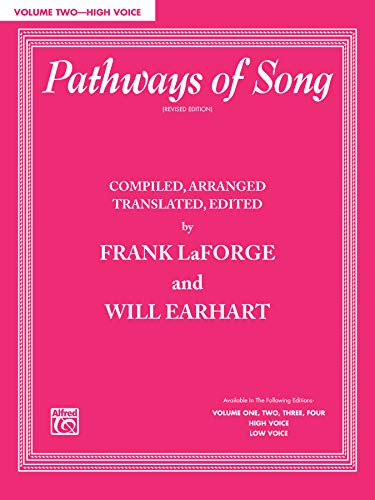 Imagen de archivo de Pathways of Song, Vol 2; High Voice a la venta por Half Price Books Inc.