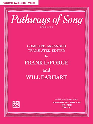 Stock image for Pathways of Song, Vol 2; High Voice for sale by Magers and Quinn Booksellers