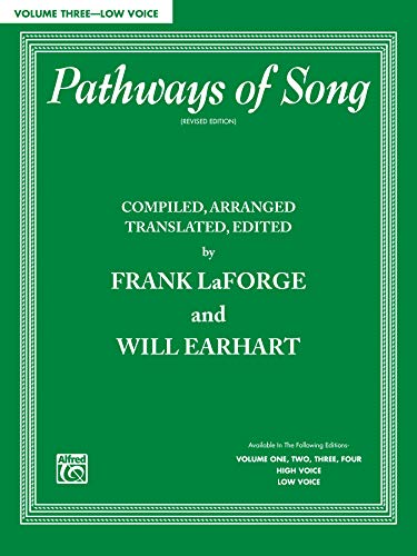 Imagen de archivo de Pathways of Song, Vol 3 Vol. 3 : Low Voice a la venta por Better World Books