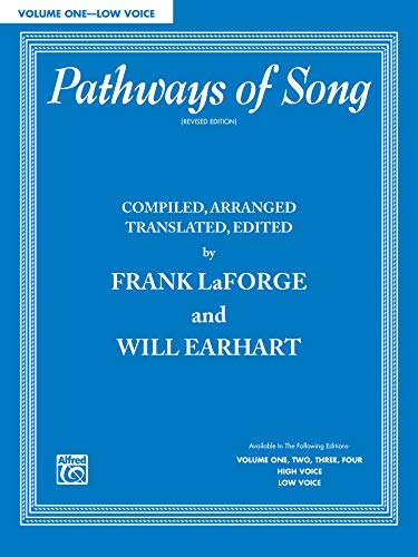 Imagen de archivo de Pathways of Song, Vol 1: Low Voice (Pathways of Song Series, Vol 1) a la venta por HPB-Ruby