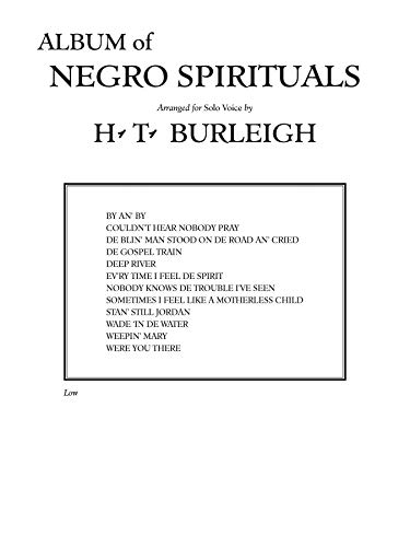 Beispielbild fr Album of Negro Spirituals zum Verkauf von Magers and Quinn Booksellers