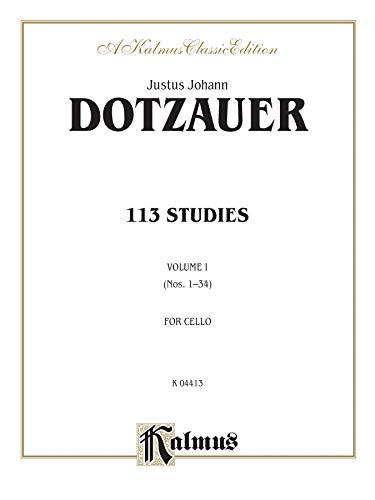 Beispielbild fr 113 Studies, Vol 1 (Kalmus Edition, Vol 1) zum Verkauf von GoldenDragon