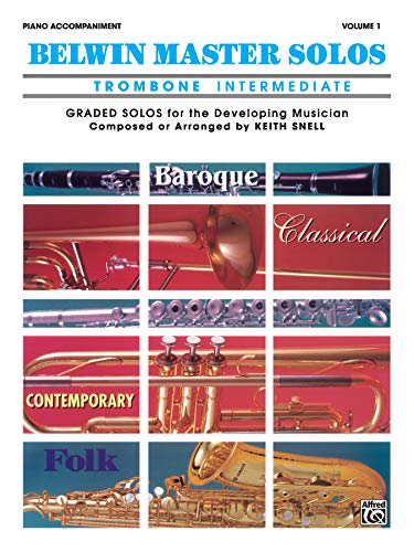 Stock image for Belwin Master Solos Trombone: Vol 1 for sale by Revaluation Books