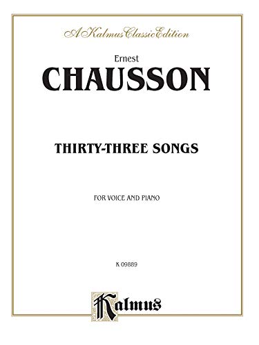 Stock image for Thirty-Three Songs (Kalmus Classic Edition) for sale by Magers and Quinn Booksellers