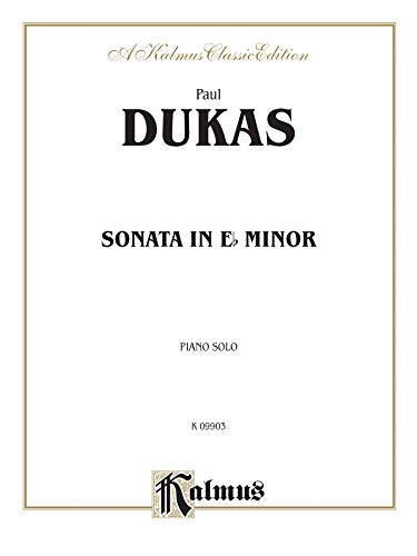 Imagen de archivo de Dukas Sonata in E Flat Minor a la venta por Revaluation Books